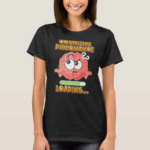 Camiseta Cérebro Carregando Conflito Mental Carregando Cogn