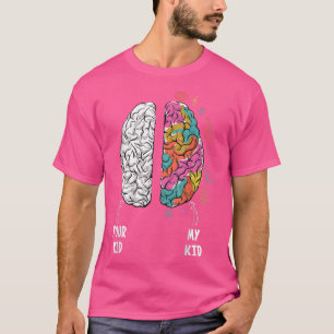 Camiseta Cérebro da neurodiversidade para dislexia ADHD Aut