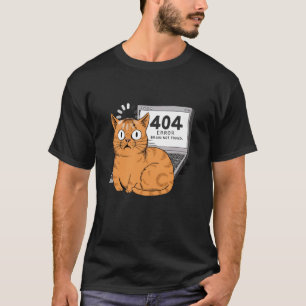 Camiseta Cérebro de erro 404 não encontrado Codificador de