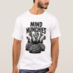 Camiseta Cérebro de Morto-Vivo Banquete Vintage Mãos de Zum