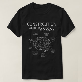 Camiseta Cérebro de Operário da Construção – Construtor Div