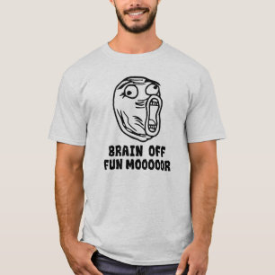 Camiseta Cérebro Desligado. Diversão MAAAAAIS!