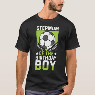 Camiseta Cérebro Do Aniversário Do Jogador De Futebol Bday