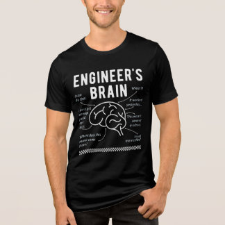 Camiseta Cérebro do engenheiro - Engraçado humor STEM para
