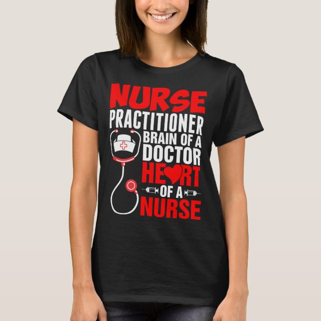 Camiseta Cérebro do médico da enfermeira de um doutor (Frente)