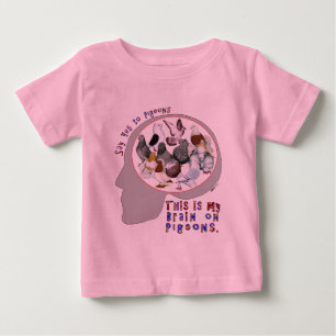 Camiseta Cérebro Em Pombos