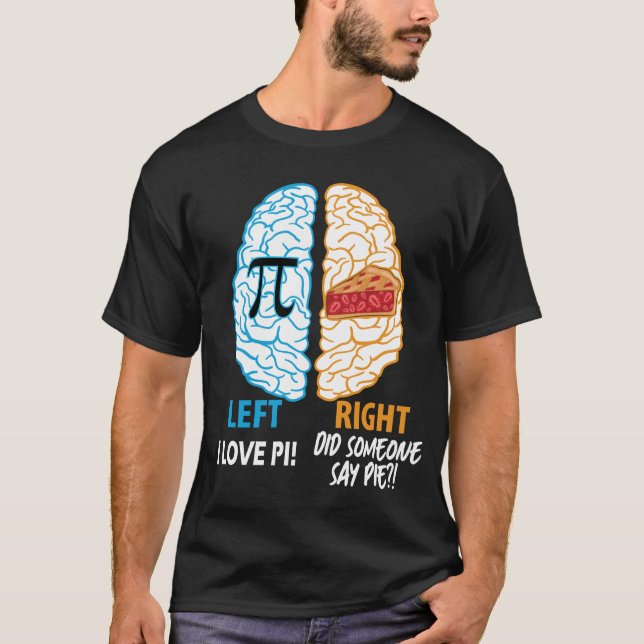 Camiseta Cérebro esquerdo - Cérebro direito (Frente)
