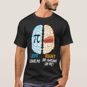 Camiseta Cérebro esquerdo - Cérebro direito - Pi