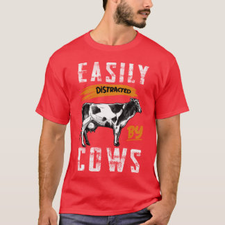 Camiseta Cérebro Focado em Vaca