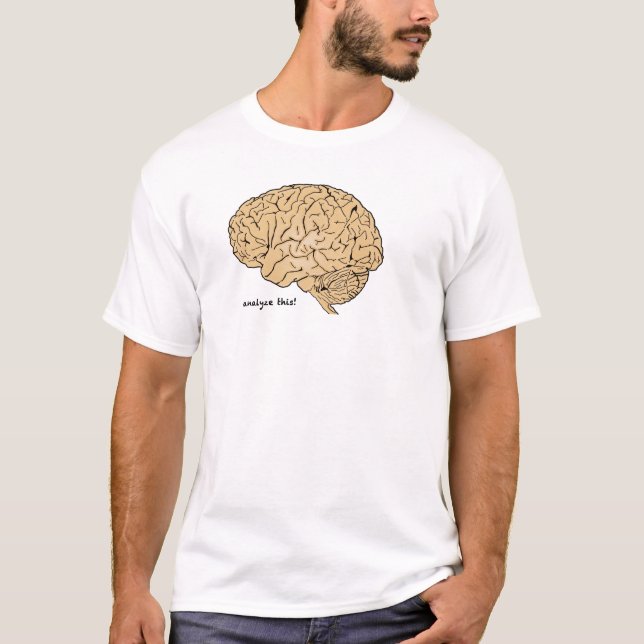 Camiseta Cérebro Humano: Analise Isto! (Frente)