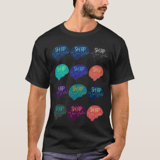 Camiseta Cérebro Múltiplo de Cores SHARP sem fundo