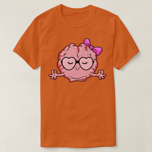 Camiseta Cérebro no Yoga para Avançado (Frente do Design)