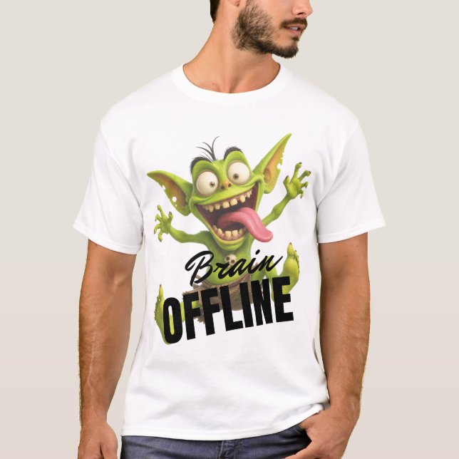 Camiseta Cérebro Offline (Frente)