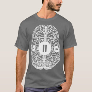 Camiseta Cérebro Parar Psicologia ADHDs por Tobe Fonseca