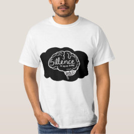 Camiseta Cérebro Pensativo em Excesso Cartoon Arte Saúde Me