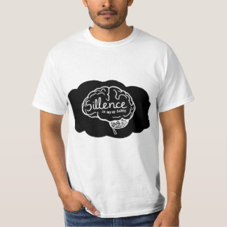 Camiseta Cérebro Pensativo em Excesso Cartoon Arte Saúde Me