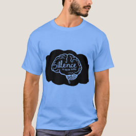 Camiseta Cérebro Pensativo em Excesso Cartoon Arte Saúde Me