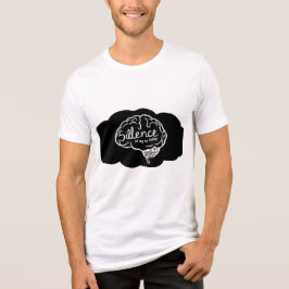 Camiseta Cérebro Pensativo em Excesso Cartoon Arte Saúde Me