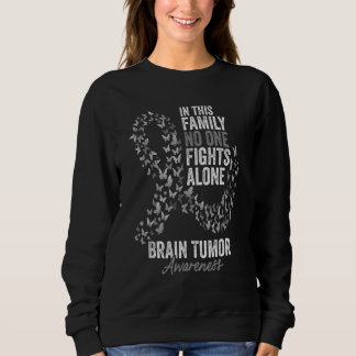 Camiseta Cérebro Tumor Sensibilização Mês Borboletas Cinza