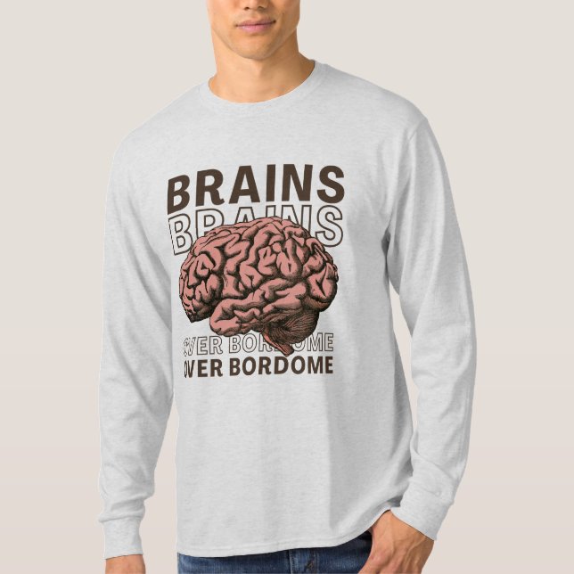 Camiseta Cérebros Acima do Tédio (Frente)