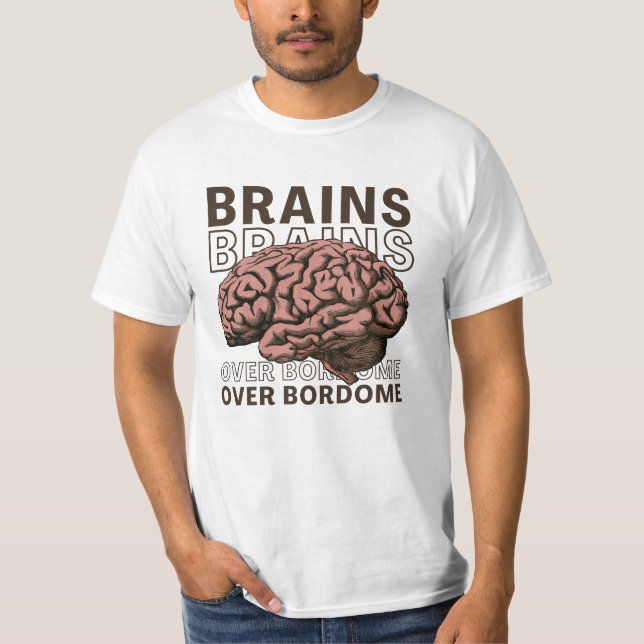 Camiseta Cérebros Acima do Tédio (Frente)
