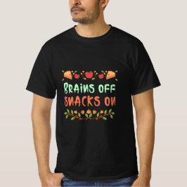 Camiseta Cérebros de lanches na escola