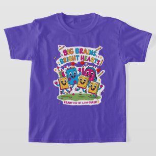 Camiseta Cérebros Grandes, Corações Brilhantes - 1rua e seg