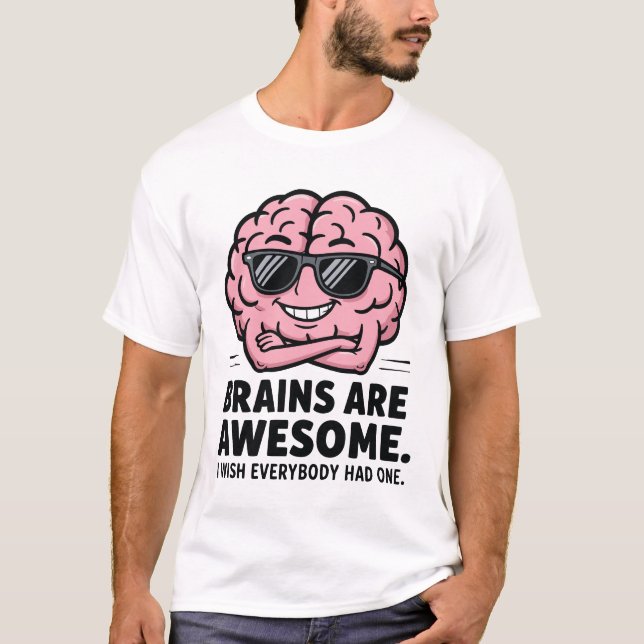 Camiseta Cérebros são incríveis (Frente)