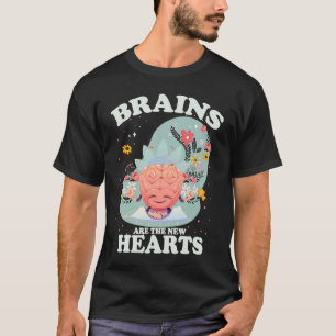Camiseta Cérebros São Os Novos Corações Flor de Yoga