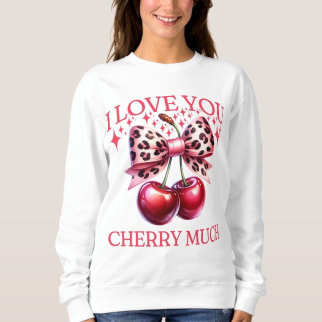 Camiseta Cereja-arco-rosa (Frente)