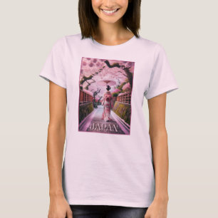 Camiseta Cereja do Japão floresce