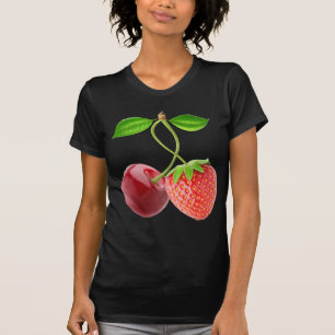 Camiseta Cereja e morango juntos