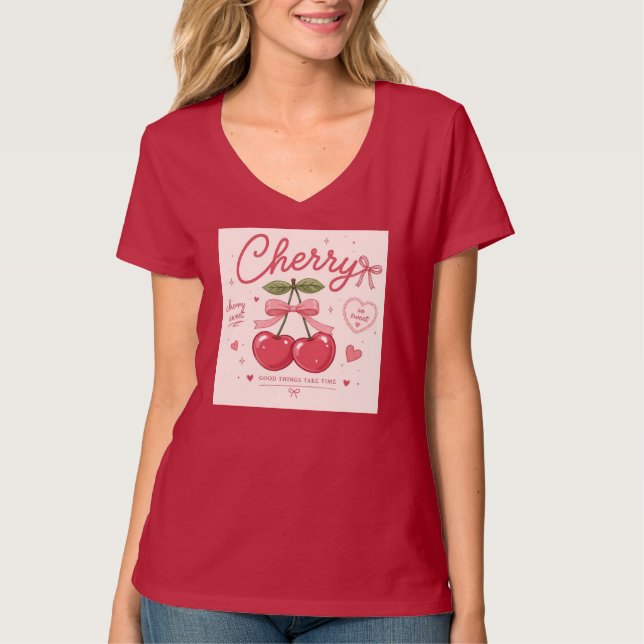 Camiseta Cereja Fofa  (Frente)