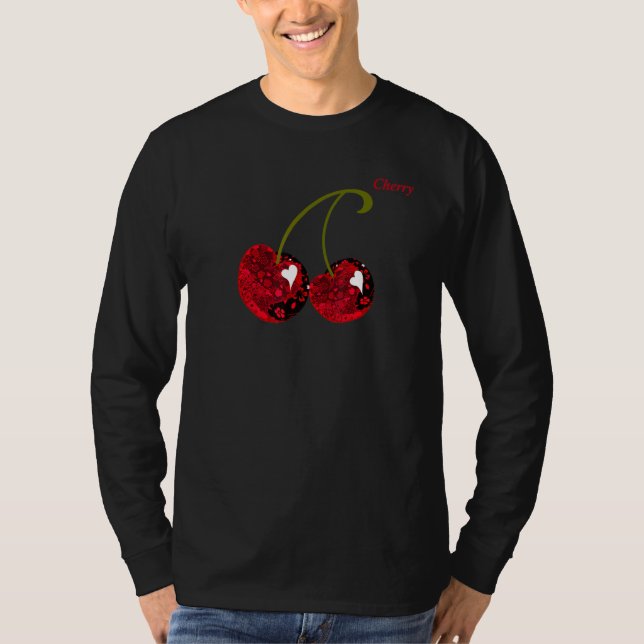 Camiseta Cereja Vermelha, Cereja, Cereja (Frente)