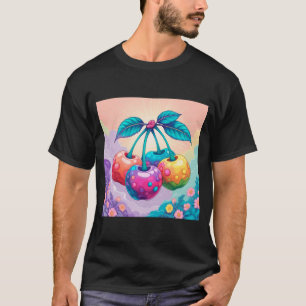 Camiseta Cerejas coloridas