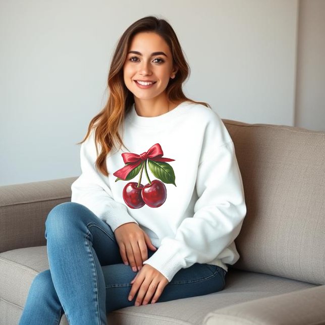 Camiseta Cerejas e um Arco (cherries with a bow sweatshirt
)
