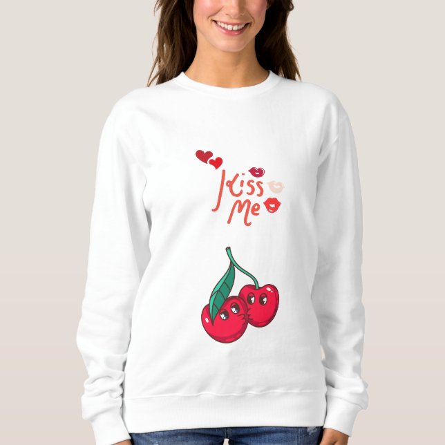 Camiseta Cerejas Engraçadas Apaixonadas (Frente)
