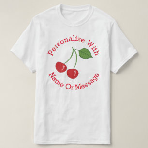 Camiseta Cerejas Retro PERSONALIZADAS