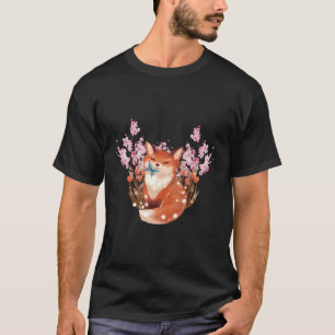 Camiseta Cerejeira Flor de Sakura Japonesa Raposa