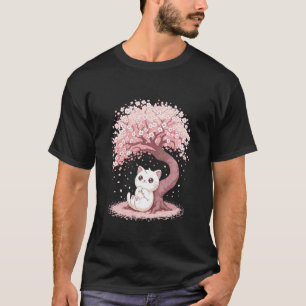 Camiseta Cerejeira Japonesa Árvore Doce Gata Gatito Japão