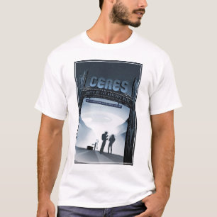 Camiseta Ceres do Planeta Anão-Poster de viagens do Espaço 