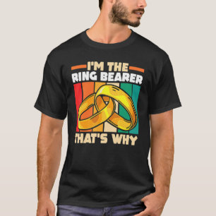 Camiseta Cerimônia de Casamento de Casamento Eu sou o Porta