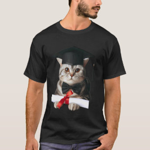 Camiseta Cerimônia de Formatura de Gato Birmanês Cap Gradua