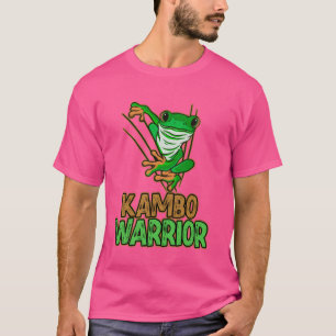 Camiseta Cerimônia De sapo Da Medicina Do Guerreiro Kambo P