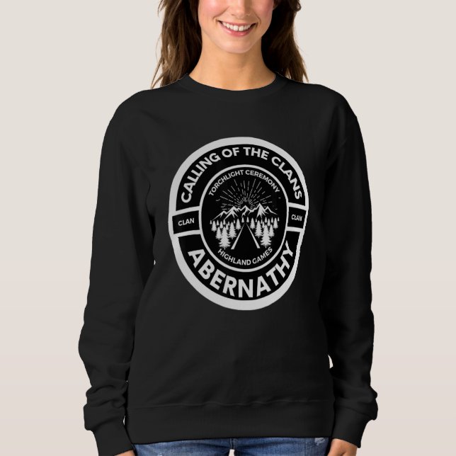 Camiseta Cerimônia de Tocha Escocesa Clan Abernathy Highlan (Frente)