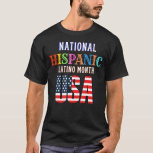 Camiseta Cerimônia Hispânica Mês de Orgulho Latim Ami