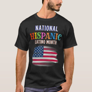 Camiseta Cerimônia Hispânica Mês de Orgulho Latim Ami