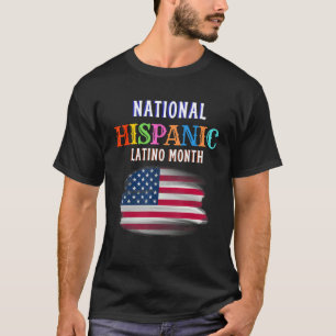 Camiseta Cerimônia Hispânica Mês de Orgulho Latim Ami
