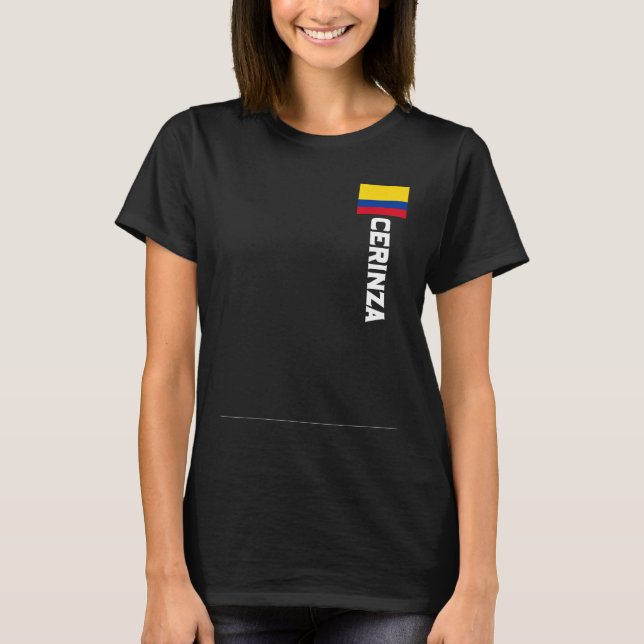 Camiseta Cerinza Colombia For Colombian Men Women Kids (Frente)