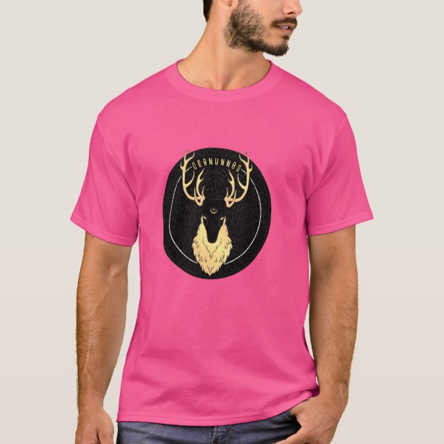 Camiseta Cernunnos Celtic Pagan Hormona Floresta Deus com (Frente)